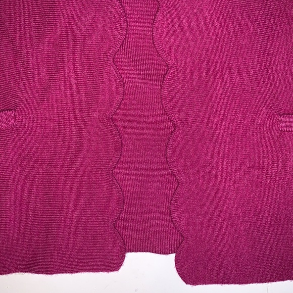 Talbots Merino Wool Open Front Cardigan Mauve Size XL - Picture 4 of 7